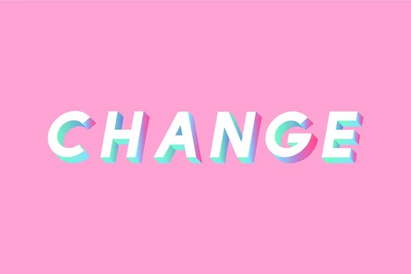 Αλλαγή Ροζ Φόντο Διανυσματική Απεικόνιση — Διανυσματικό Αρχείο