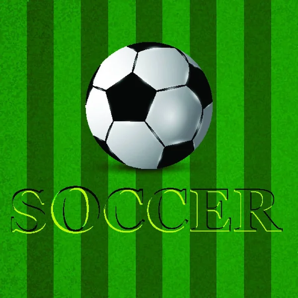 Fútbol Deporte Vector Ilustración — Archivo Imágenes Vectoriales