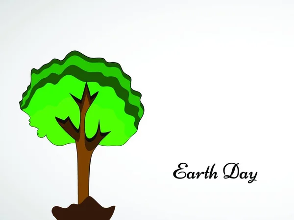 Earth Day Background Colorful Vector Illustration — Stock Vector