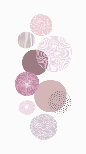 Cercles Fond Abstrait Fond Vectoriel Illustration — Image vectorielle