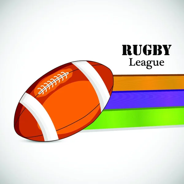 Darstellung Des Rugby Ball Vektors — Stockvektor