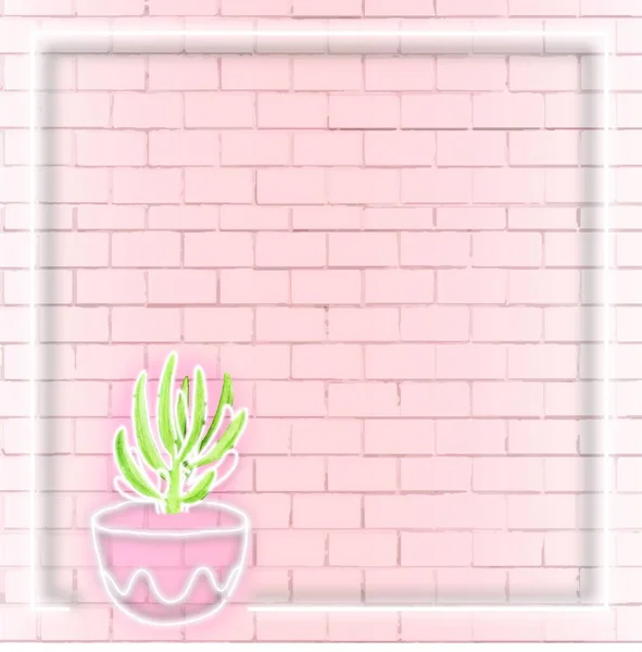 Pflanze Auf Wand Hintergrund Vektor Illustration — Stockvektor