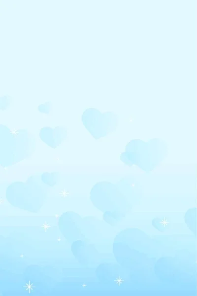 Bleu Valentines Jour Modèle Fond Pour Espace Copie — Image vectorielle