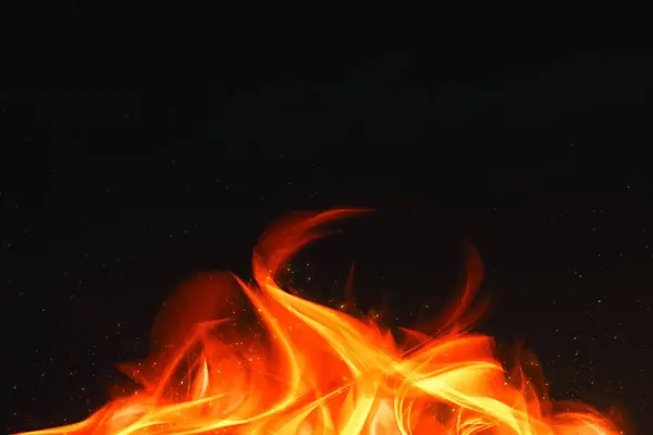 Brennende Flammevektor Illustrasjon – stockvektor