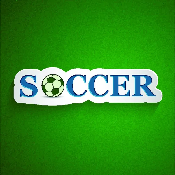 サッカーの背景ベクトル図 — ストックベクタ