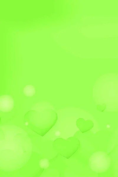 Zelená Valentinky Den Pozadí Šablony Pro Kopírování Prostoru — Stockový vektor