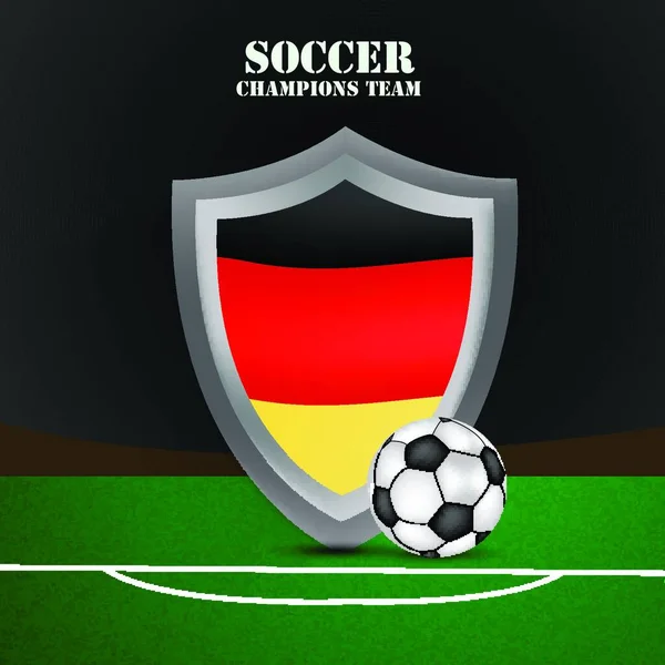 Fotboll Sport Vektor Illustration — Stock vektor