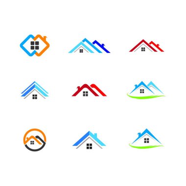 Ev vektör simgesi, vektör illüstrasyonu