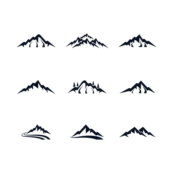 Illustration Vectorielle Icône Web Des Montagnes — Image vectorielle