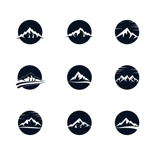 Berge Web Icon Vektor Illustration — Stockvektor