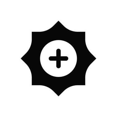 Yüksek parlaklık simgesi vektör illüstrasyonu