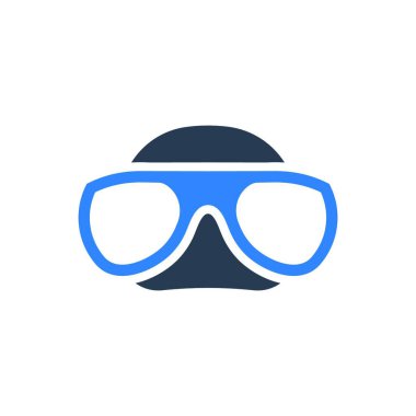 Dalış Maskesi vektör illüstrasyonu