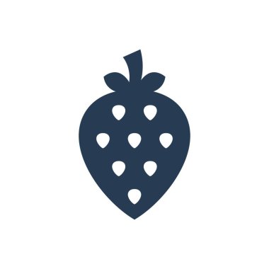 taze organik çilek vektör çizimi     