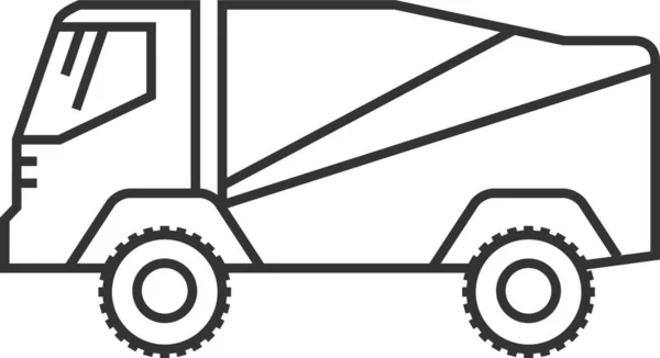 Osnovy Ikona Rally Truck — Stockový vektor