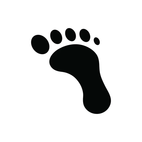 Ikona Footprintu Ilustracja Wektora — Wektor stockowy