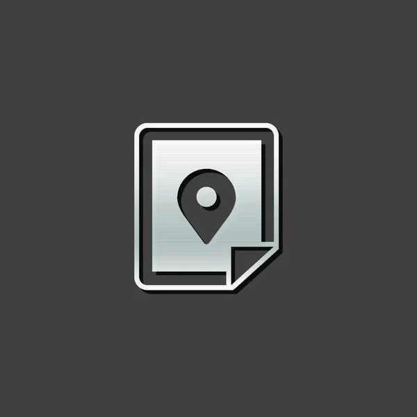 Metallic Icon Road Map Stock Vector by ©YAY_Images 622984320