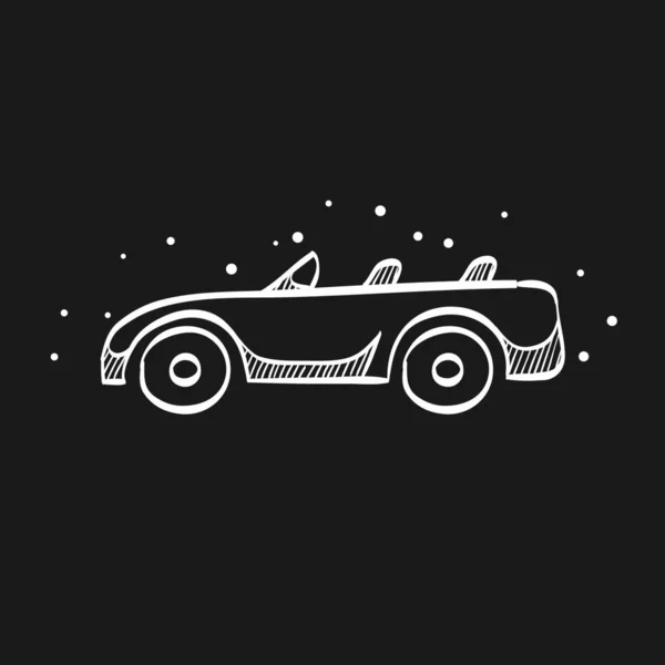 Спортивный Автомобиль Кабриолетом Простая Векторная Иллюстрация — стоковый вектор