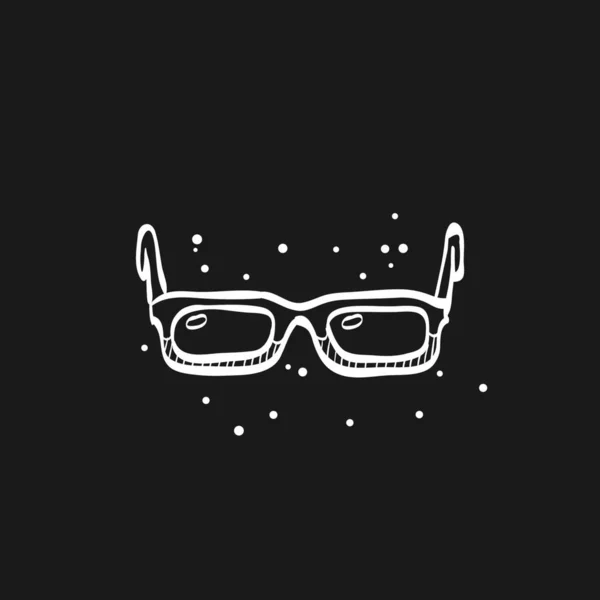 メガネのウェブアイコンシンプルなイラスト — ストックベクタ
