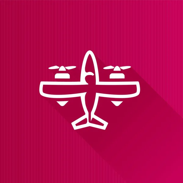 Airplane Flight Flying Vehicle Illustration — Stock Vector