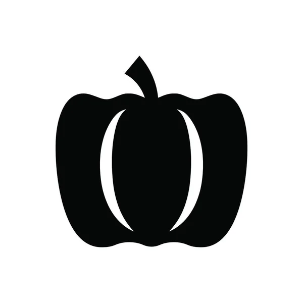 Icône Citrouille Illustration Vectorielle Simple — Image vectorielle