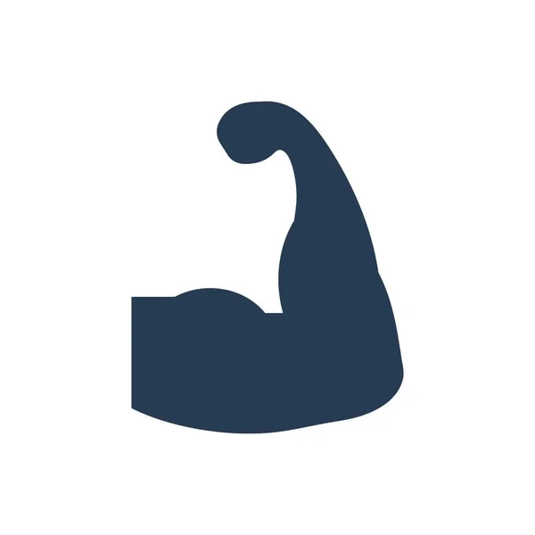 Bizeps Symbol Einfache Vektorillustration — Stockvektor