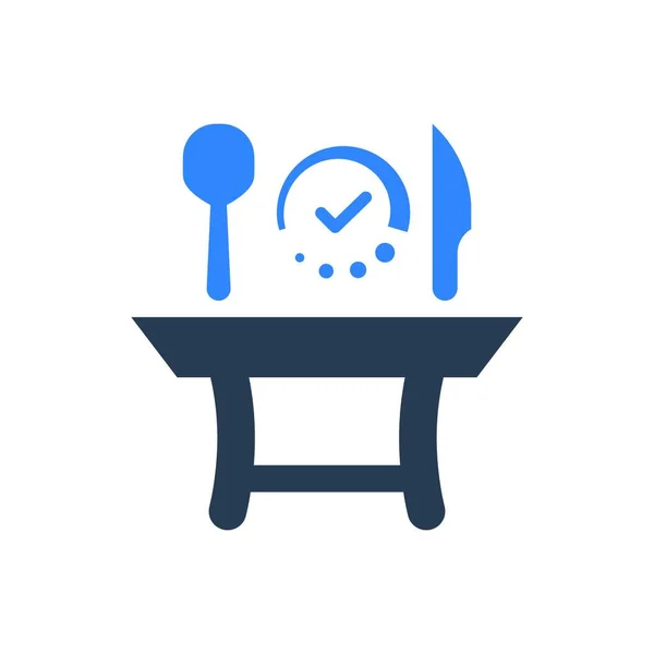 Restaurant Table Reserved Icon — Vector de stock