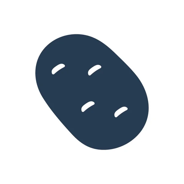 Potato Icon Vector Illustration — Stock Vector