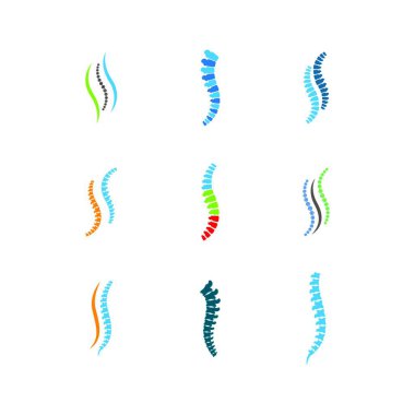 Omurga vektör simgesi, vektör illüstrasyonu