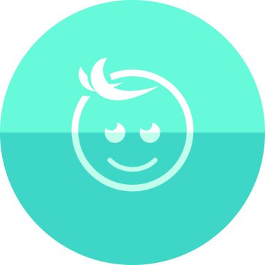 Yeni doğan bebek simge vektör çizim