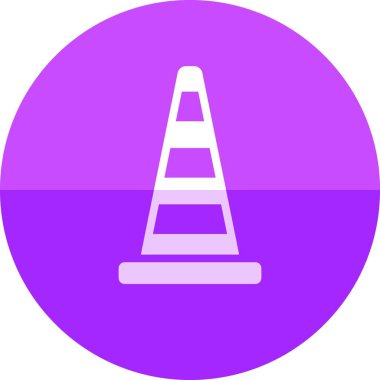 Çember simgesi - Trafik konisi çizimi