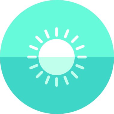 güzel güneş vektörü illüstrasyonu    