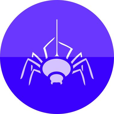 Çember simgesi - Örümcek vektör illüstrasyonu