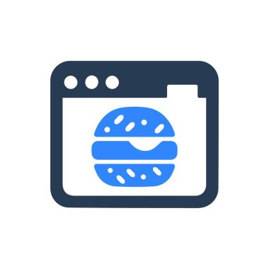 çevrimiçi yemek sipariş simgesi