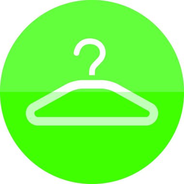 Çember simgesi - Elbise askısı vektör çizimi