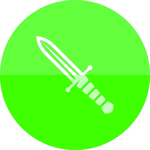 Cirkel Icoon Knife Vector Illustratie — Stockvector