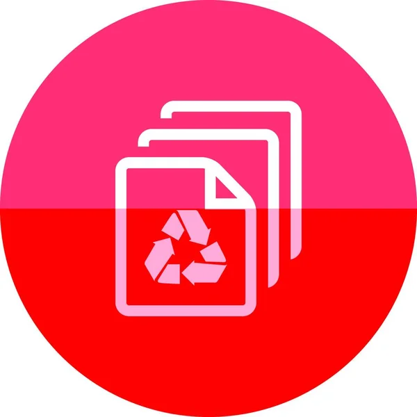 Recykling Graficzny Ilustracja Ochrony Środowiska — Wektor stockowy