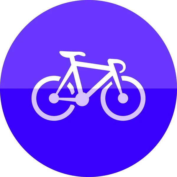 Kreis Ikone Rennrad — Stockvektor