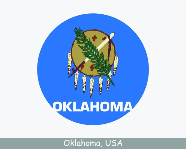 Oklahoma Flag Vector Ilustración — Vector de stock