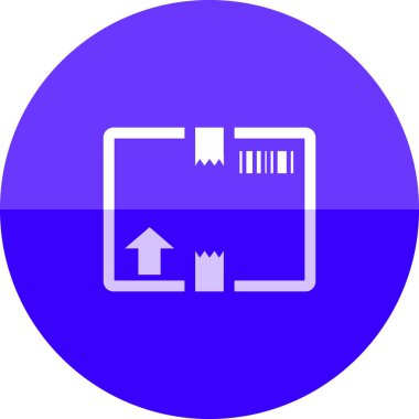 Lojistik kutu, basit vektör illüstrasyonu 