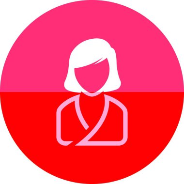 Kadın spa, basit vektör illüstrasyonu 