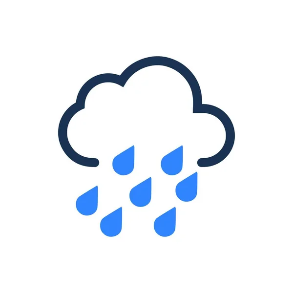 暴雨向量Icon — 图库矢量图片