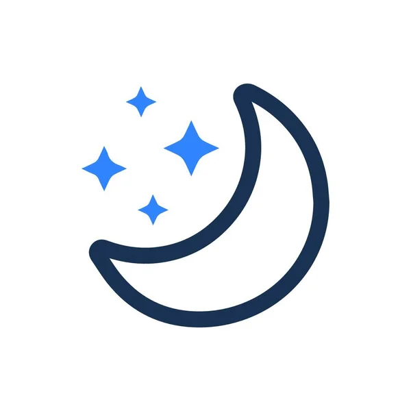 Mondlicht Icon Vektor Illustration — Stockvektor