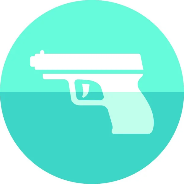 Arm Gun Simple Vector Illustration — Stock Vector