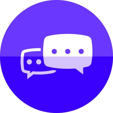 Çember simgesi. Sohbet, vektör çizimi