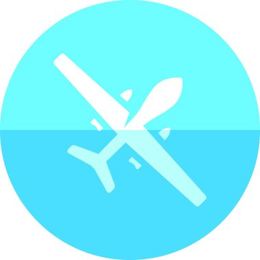 İnsansız hava aracı, basit vektör çizimi 