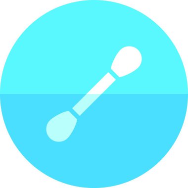 Çember simgesi. Pamuk tomurcuk, vektör illüstrasyonu