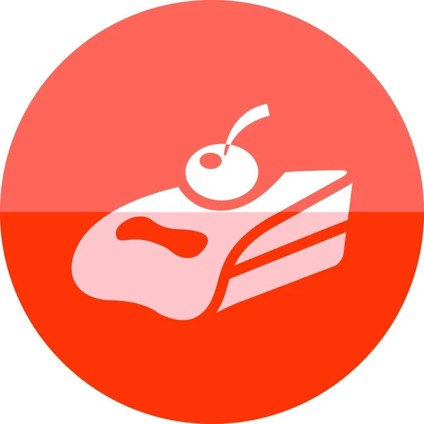 Gâteau Illustration Vectorielle Simple — Image vectorielle