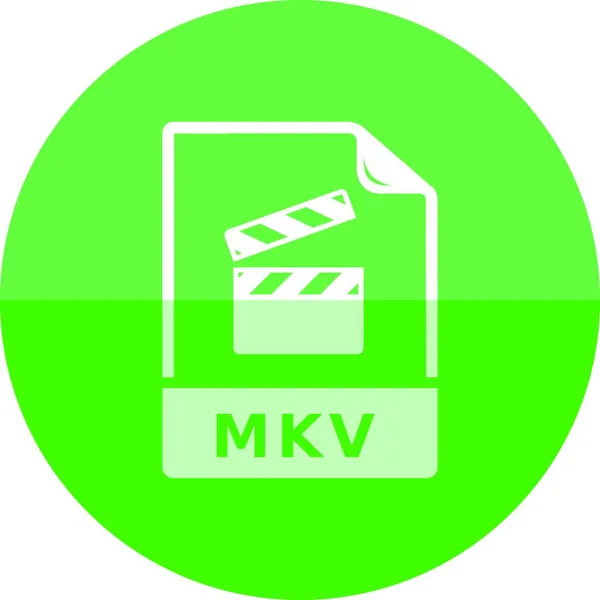 Mkv Illustration Vectorielle Simple — Image vectorielle