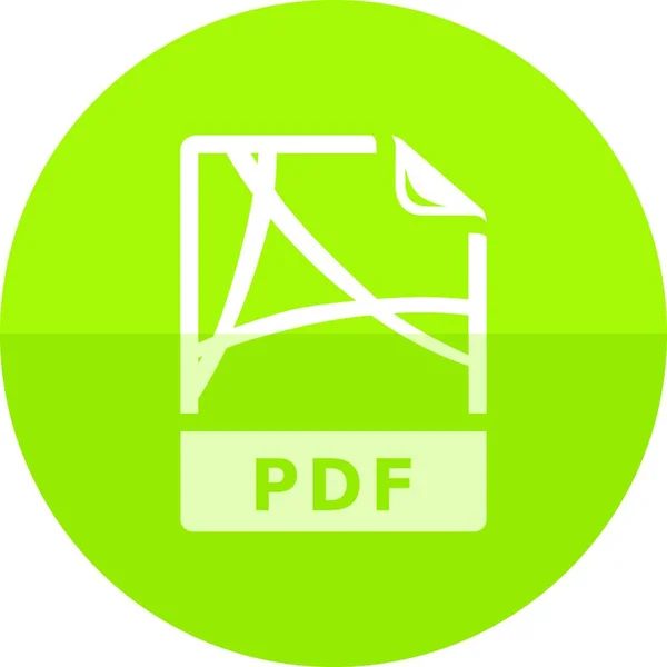 Formato Arquivo Documento Portátil Ilustração Vetorial Simples — Vetor de Stock