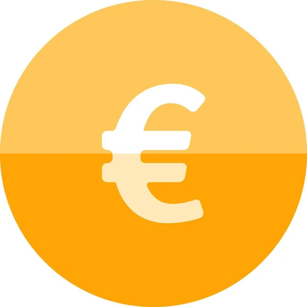 Çember Simgesi Euro Sembolü — Stok Vektör